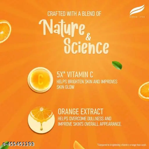 Himalaya Tan Removal Orange Face Wash With Orange Face Serum (15ml) - Springkart