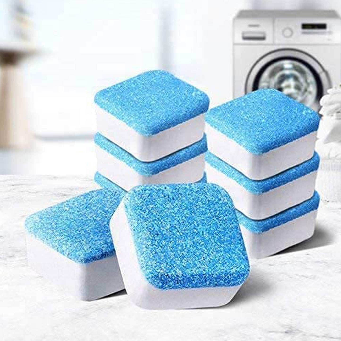 6245 Washing Machine Effervescent Tablet For All Companys Front And Top Load Machine Tablet For Perfectly Cleaning Of Tub Drum Stain Remover Washer Cleaner - Springkart