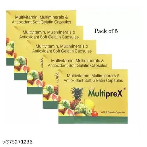 MULTIPREX MULTIVITAMIN CAPSULE FOR MEN AND WOMEN (5*10CAPS) - Springkart
