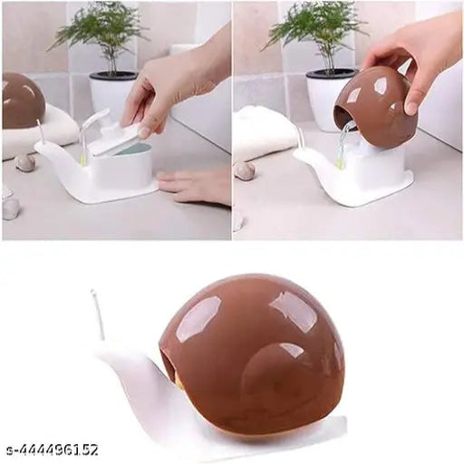 Snail-Shape Liquid Soap Dispenser-120ml Portable Snail Shape Liquid Soap Dispenser - Springkart