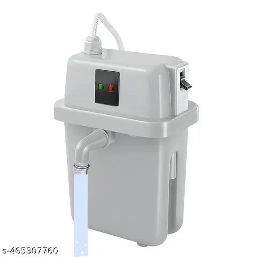 1.5L Instant Water Geyser – 1500W, Shockproof Design, 5-Star Efficiency, White & Grey - Springkart