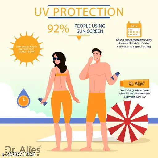 Dr. Alies Professional Sunscreen Lotion SPF50 PA+++ Sunblock Cream - Springkart