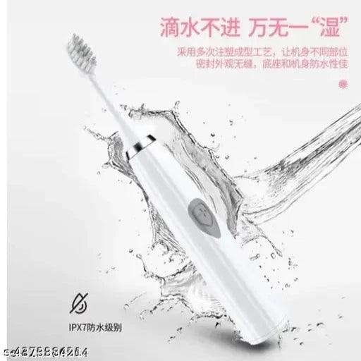 Ultradent Electric Toothbrush with 3 Replaceable Heads (Battery Included) ( Pack of 2) - Springkart