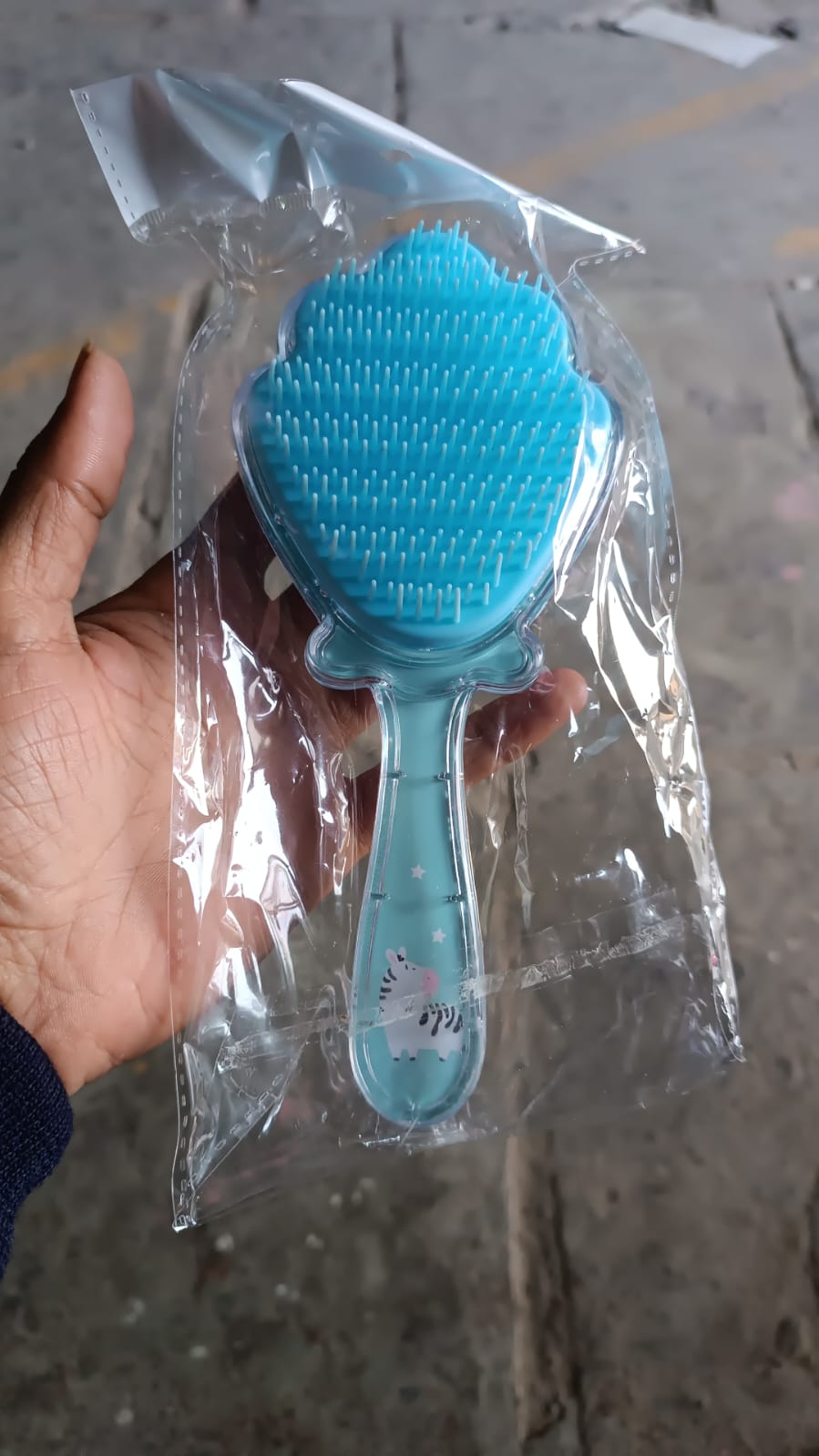 Cartoon Hair Brush Massage Shower Comb Blur Wet Salon (1 Pc ) - Springkart
