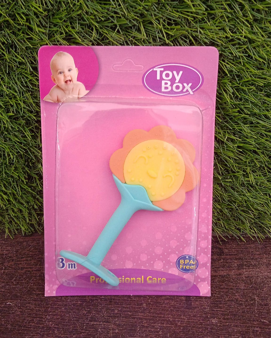 Baby Silicone Teether Fruit Teether For Toddlers100 Food Grade Silicone Teether Non-toxic Latex Free Suitable For Kids Above 3 Months Sunflower Moon Shape(1 Pc) - Springkart