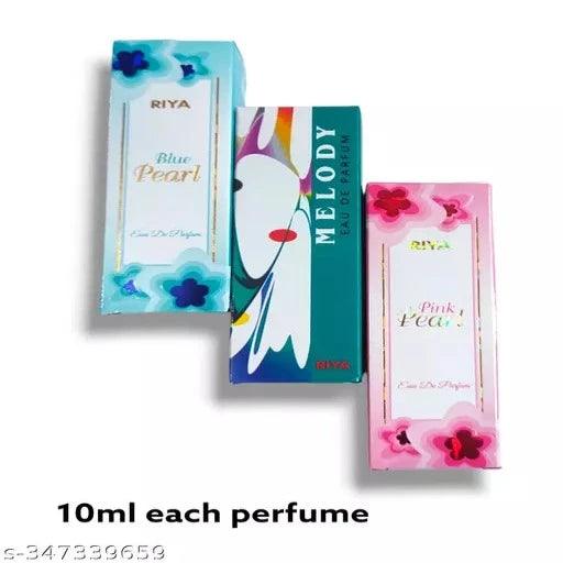 Blue Pearl , Melody ,Pink Perfume (pack of 3) Body Spray Perfume 10ml each - Springkart
