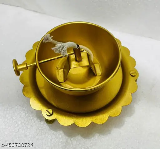 Akhand Jyot Diya With Wick Lifting Screw Lever - Springkart