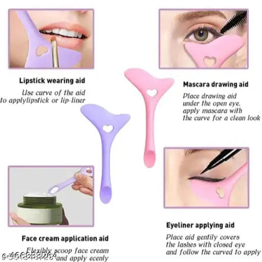 2Pcs Eyeliner Stencils Wingtips Silicone Eyeliner Aid Marscara Drawing - Springkart
