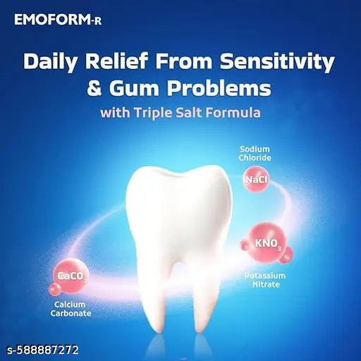 Toothpaste|With Essential Mineral Salts|Reduces tooth sensitivity|Daily protection against teeth & gum problems|Doctor Recommended For Complete Oral Care Toothpaste (100 gm, Pack of 3)