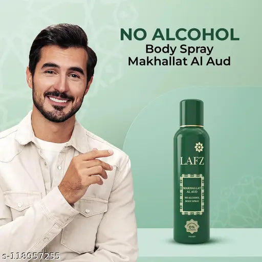 Lafz Makhallat Al Aud No Alcohol Deodorant Body Spray For Men 100 ml
