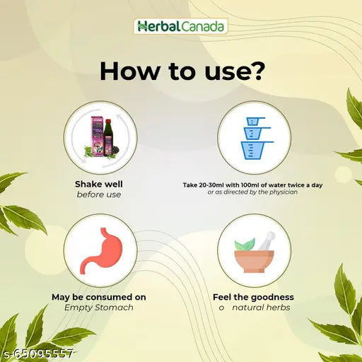 Herbal Canada Karela Jamun | Pack of 3 | May Helpful In maintaining Sugar Level |100% Ayurvedic-500ML-(Pack of-3) - Springkart