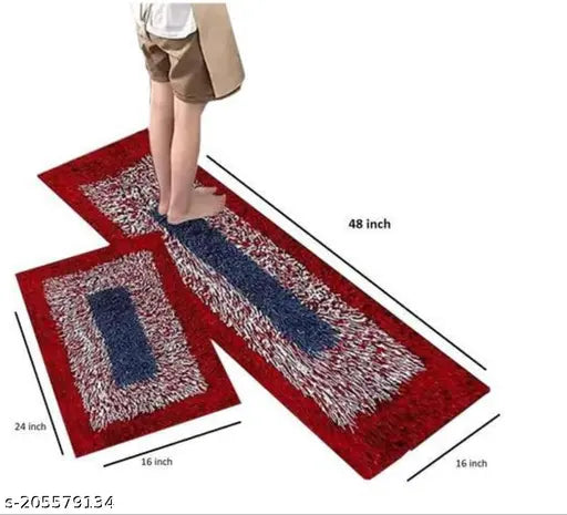 Stylish Kitchen Runner Doormat Multic0lour 15*40 Inch, Set of 2 Pieces)kitchen Mat