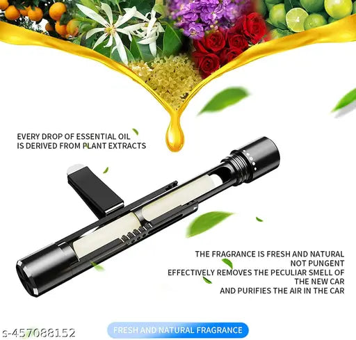 Perfume Diffuser New Alloy Car Vent Fragrance Solid Perfume For Car - Springkart