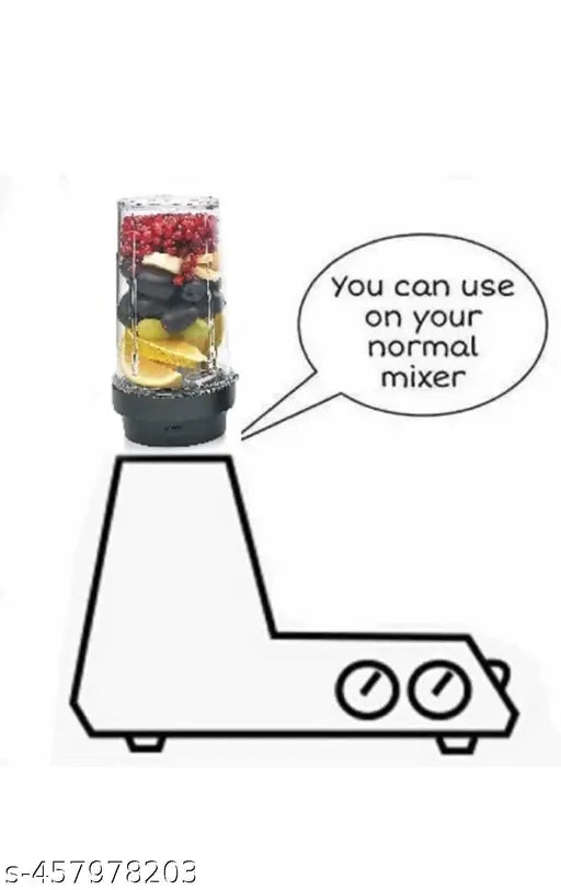 Kitchen Mixer Grinder Jar Suitable for all Local & Branded Mixer which comes with 2 Lock & 4 Teeth Coupler, Stainless Steel (250 ml,500 ml)