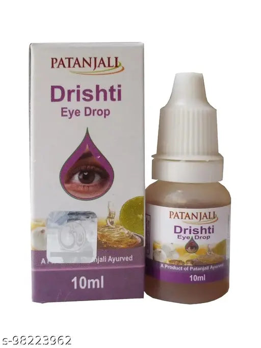 PATANJALI Drishti Eye Drop (10ml) - Pack of 2 + Patanjali Saumya Eye Drop (10ml) - Pack of 2 - Springkart