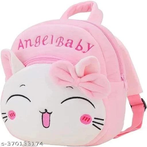 Angel Baby Kids Bag/ Soft Baby Bag/ Cartoon School Bag for Girls/ Boys Plush Backpack (Combo Pack of 2) - Springkart