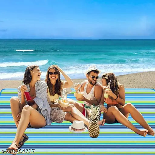 Krupasadhya Foldable and Portable Picnic Mat Water-Resistant Outdoor Rug, Multi-Purpose for Beach, Camping, Hiking, 150X180 cm(Multi Color & Design,pack of 1)