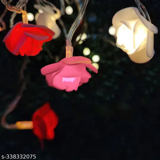 15 Led Rose Flower String Light Garland Flower Roses Fairy Light - Springkart