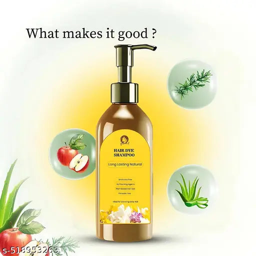 Long Lasting Natural Hair Dye Shampoo Hair Dye Shampoo || black hair dye shampoo || Strengthnes And Revitalizes Hair Hair Dye Shampoo Long Lasting Natural Hair Dye Shampoo Permanent Black Hair Shampoo Natural Fast Hair Dye Plant Essence Black Hair Dye Sha