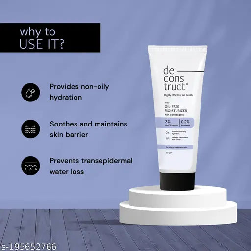 Deconstruct Oil-Free Moisturizer for Oily Skin - 3% NMF Complex + 0.2% Panthenol