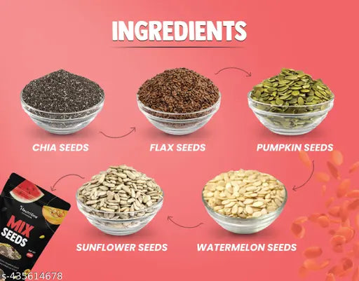 Raw Mix Seeds - 5 in 1 Superfood Blend | Nutrient-Rich 400g Pack - Springkart