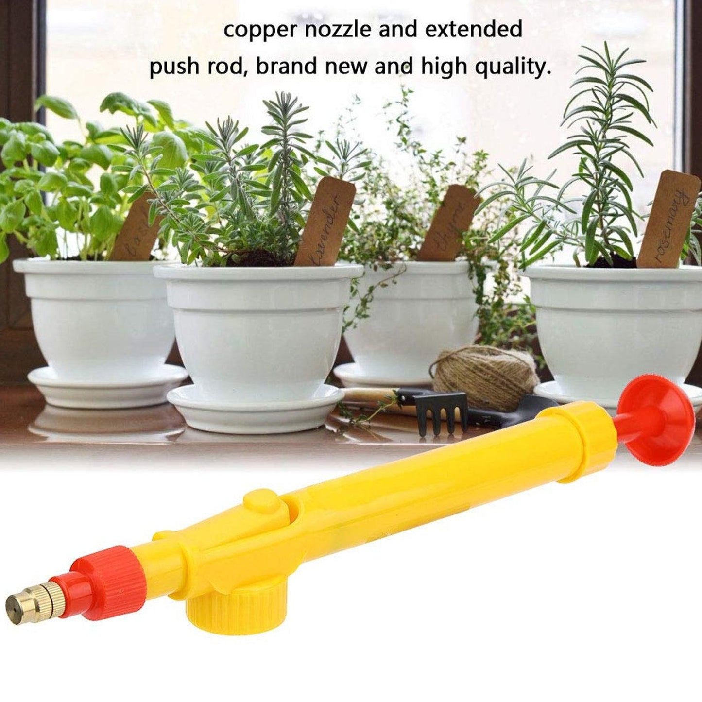 0470 Water Bottle Spray Gun Nozzle Manual Adjustable Water Pump Garden Washing Hand Held Sprayerwatering Can Sprayer Pressure Nozzle Irrigation Tool And Pump For Efficient Care - Boost Your Gardening Experience (1 Pc) - Springkart