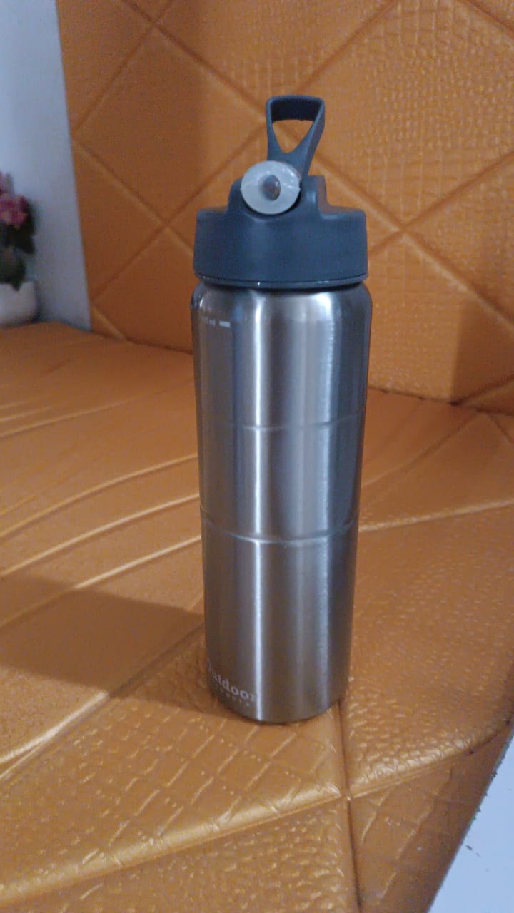 Steel Water Bottle Fridge Water Bottle With Straw (750ml) - Springkart