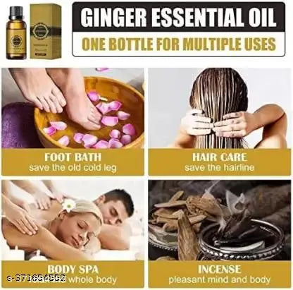 Tummy Ginger Oil, for Belly Drainage Ginger Massage Oils For Belly / Oil For Men & Women-30ml pack of 3 - Springkart