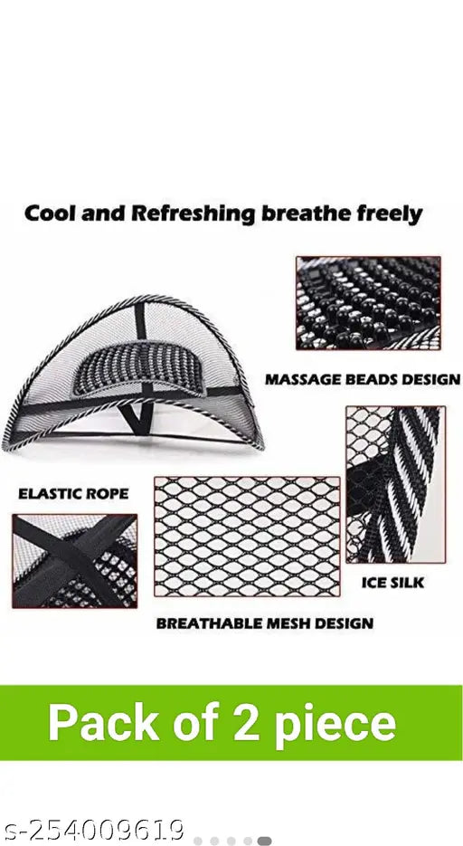 Seat Support for Cars Lumbar Support for Car Seat, Office Chair, Wheelchair Comfort and Lower Backside Pain Relief Mesh Cushion Back Supporter for Sciatica Pain Relief Motor Car Back Rest
