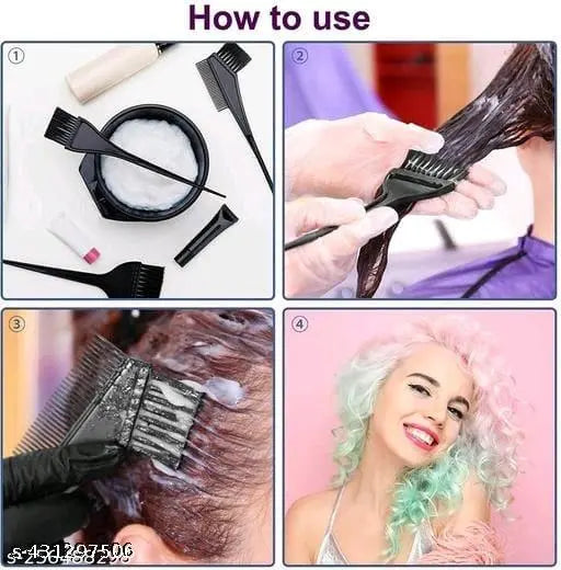 Combo of Dye Bowl & 6 pcs Hair Clips - Springkart