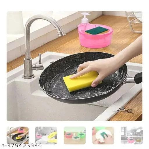 F s Kitchenware Cleaning Tools Liquid Pump Soap Container Dishwashing Soap Dispenser Dishwashing Pump {Multi Color Pack Of 1} - Springkart