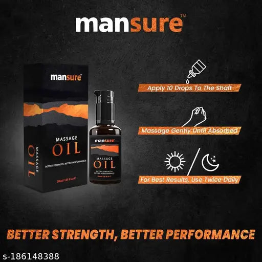 ManSure Massage Oil for Men's Health - 1 Pack (30ml) - Springkart