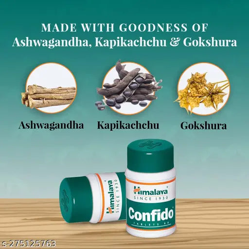 Himalaya Confido Tablets -(Tribulus) 60 Counts - Springkart