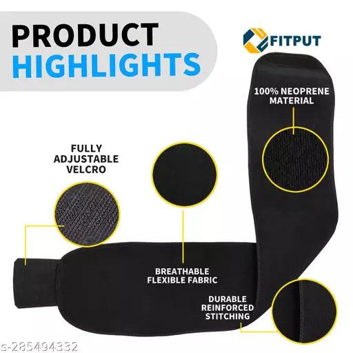 Unisex Neoprene Slim Belt For Men Heavy Quality Non Tearble Sauna Belt Freesize in Black - Springkart