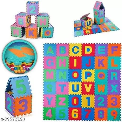 Mastermart 36 Pieces Alphabet & Number Floor Mats for Kids, Puzzle EVA Foam Mat for Children Above 2 Years - Springkart
