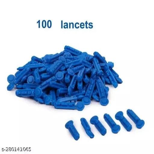 Thermomate 100 Round Blood Lancet 100 Pieces Glucometer Lancets - Springkart