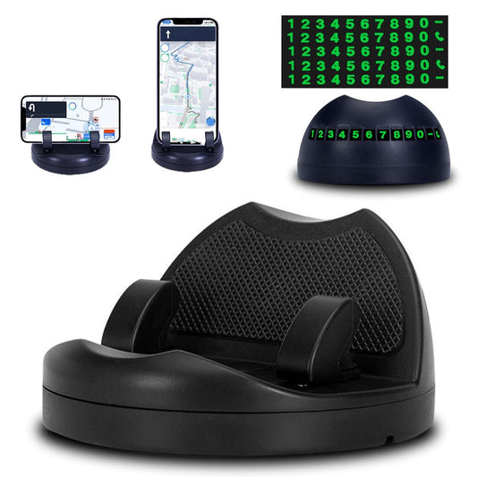 2 In 1 Car Anti-slip Mat Phone Holder Non Slip Sticky Phone Mount Holder (1 Set) - Springkart
