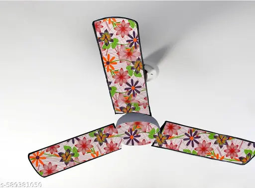blucat Waterproof & Dustproof Three Blade Ceiling Fan Cover with attachable Enclosure Set of 1 Fan Cover clr49