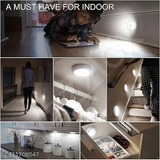 LED Motion Sensor Light USB Charging Wireless Self Adhesive Magnetic Body Induction Lamp (Pack of 1, Cool White) - Springkart