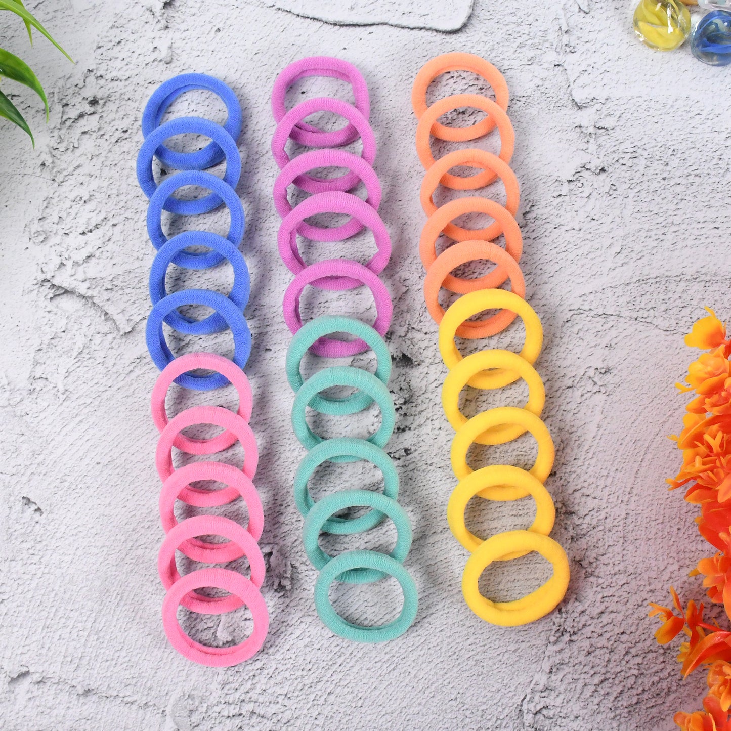 Mini Hair Ties Mini Hairlines Mini Hairbands (30 Pcs Set) - Springkart