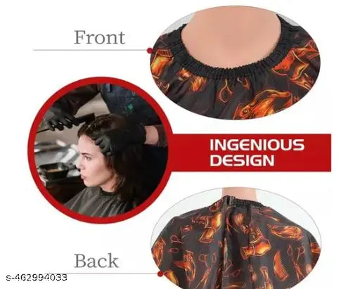Hair Waterproof Stripe Pattern Hair Cutting Cape Hairdressing Apron for Professional Hair Salon - Springkart