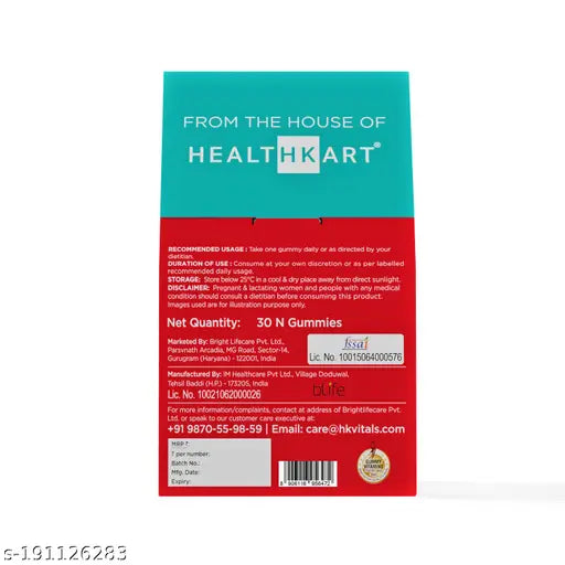 Biotin Hair Gummies, with Zinc, Vitamin C, A, and E, Vegan, Gluten Free, 30 Biotin Gummies - Springkart