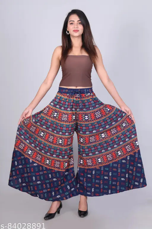 Women BlueFlared Flared New Palazzos