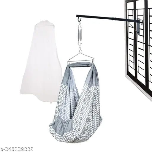 New Born Baby Swing Cradle (Jhula) Set | Window Hanger | Weight Capacity up to 20kg | Age from 0-12 Months - Springkart