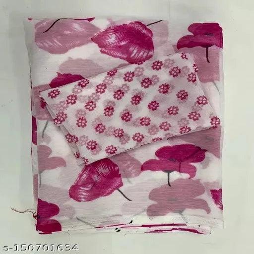 Mansi Digitals Georgette Saree With Blouse - Springkart