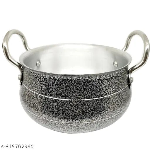 Handi with Lid | Biryani Handi | Gas Cookware | Durable, Non-Toxic | Easy Grip Handle | Heat Surround Cooking | Large Tope for Cooking ( 2 liter )