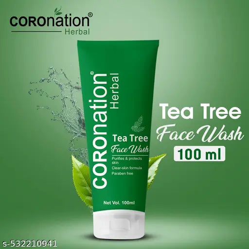 COROnation Herbal Vitamin C,Coffee and Chocolate and Tea tree Face wash Combo - Pack of 3 (3x100 ml)