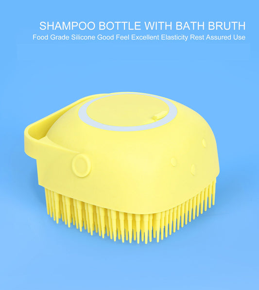 1348b Silicone Massage Bath Body Brush With Shampoo Dispenser - Springkart