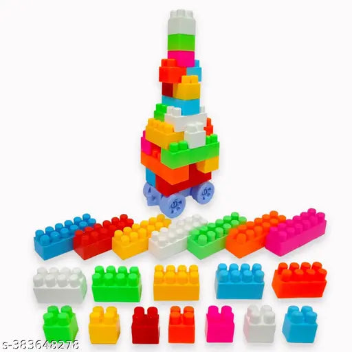 Educational Building Blocks 100 pieces, Plastic medium Size building block for kids - Springkart