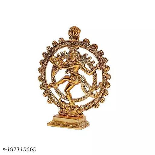 Gold Plated Lord Shiva Dancing Natraj - Springkart